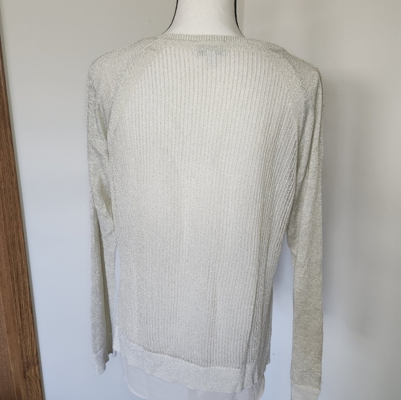 Lucky Brand Golden Metallic Shimmer Layered Shirt - Picture 3 of 5